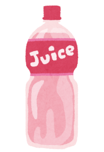 砂糖が多く含まれている清涼飲料水（ジュース）