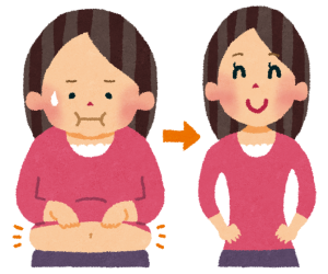 リンゴ酢でダイエットに成功した女性の様子