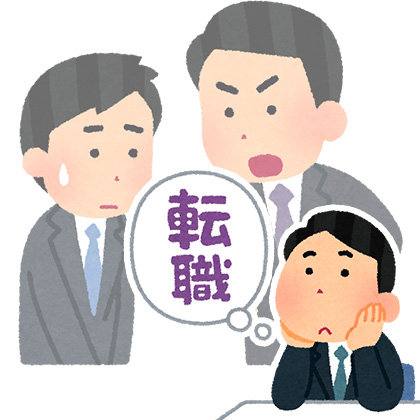 転職を考えている人の様子